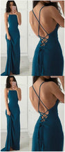 Cheap Prom Dresses Sheath Spaghetti Straps Long Prom Dress Sexy Evening Dress JKL1135|Annapromdress