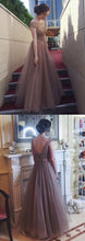 Charming Prom Dresses A-line Floor-length Sparkly Organza Open Back Prom Dress JKL1149|Annapromdress