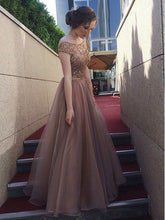 Charming Prom Dresses A-line Floor-length Sparkly Organza Open Back Prom Dress JKL1149|Annapromdress