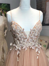 Open Back Prom Dresses Spaghetti Straps Long Prom Dress Beautiful Evening Dress JKL1161|Annapromdress