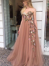 Beautiful Prom Dresses A-line Sweetheart Embroidery Prom Dress Long Evening Dress JKL1187|Annapromdress