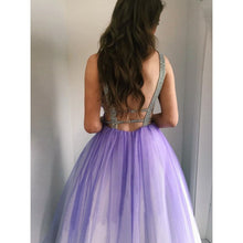 Ombre Prom Dresses Open Back Deep V-neck Long Prom Dress Sexy Evening Dress JKL1190|Annapromdress