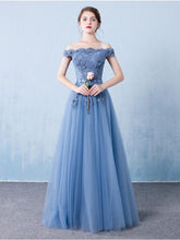 Beautiful Prom Dresses A-line Off-the-shoulder Long Lace Prom Dress/Evening Dress JKL122