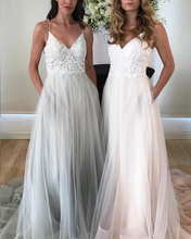 Open Back Prom Dresses Spaghetti Straps A Line Ombre Long Prom Dress Sexy Evening Dress JKL1236|Annapromdress