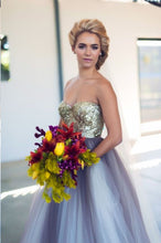 Ombre Prom Dresses Sweetheart A-line Sequins Fairy Prom Dress Long Evening Dress JKL1237|Annapromdress