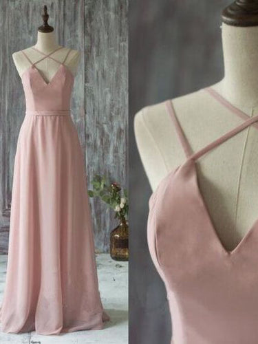 Sexy Prom Dresses Spaghetti Straps A-line Long Prom Dress/Evening Dress JKL123