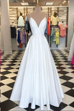 Cheap Prom Dresses A Line Spaghetti Straps Long Prom Dress Simple Evening Dress JKL1268|Annapromdress