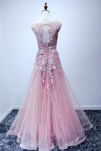 Beautiful Prom Dresses Scoop Appliques Floor-length Prom Dress/Evening Dress JKL127