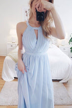 Cheap Prom Dresses Open Back A-line Chiffon Long Chic Simple Prom Dress JKL1271|Annapromdress