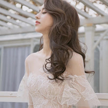 Long Sleeve Prom Dresses A-line Scoop Floor-length Lace Long Fairy Prom Dress JKL1276|Annapromdress