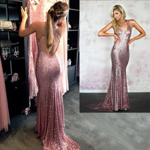 Sexy Prom Dresses V-neck Criss-Cross Straps Long Prom Dress/Evening Dress JKL130