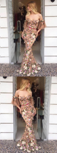 Sexy Prom Dresses Off-the-shoulder Lace Mermaid Prom Dress Long Evening Dress JKL1309|Annapromdress