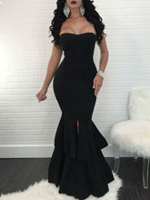 Dark Green Prom Dresses with Slit Long Mermaid Prom Dress Sexy Evening Dress JKL1321|Annapromdress