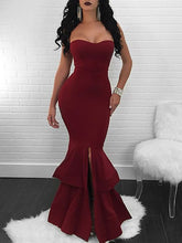 Dark Green Prom Dresses with Slit Long Mermaid Prom Dress Sexy Evening Dress JKL1321|Annapromdress