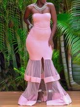 Cheap Prom Dresses with Slit Strapless Trumpet Mermaid Prom Dress Sexy Evening Dress JKL1324|Annapromdress