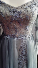 Long Sleeve Prom Dresses with Slit A-line Long Prom Dress Lace Evening Dress JKL1349|Annapromdress