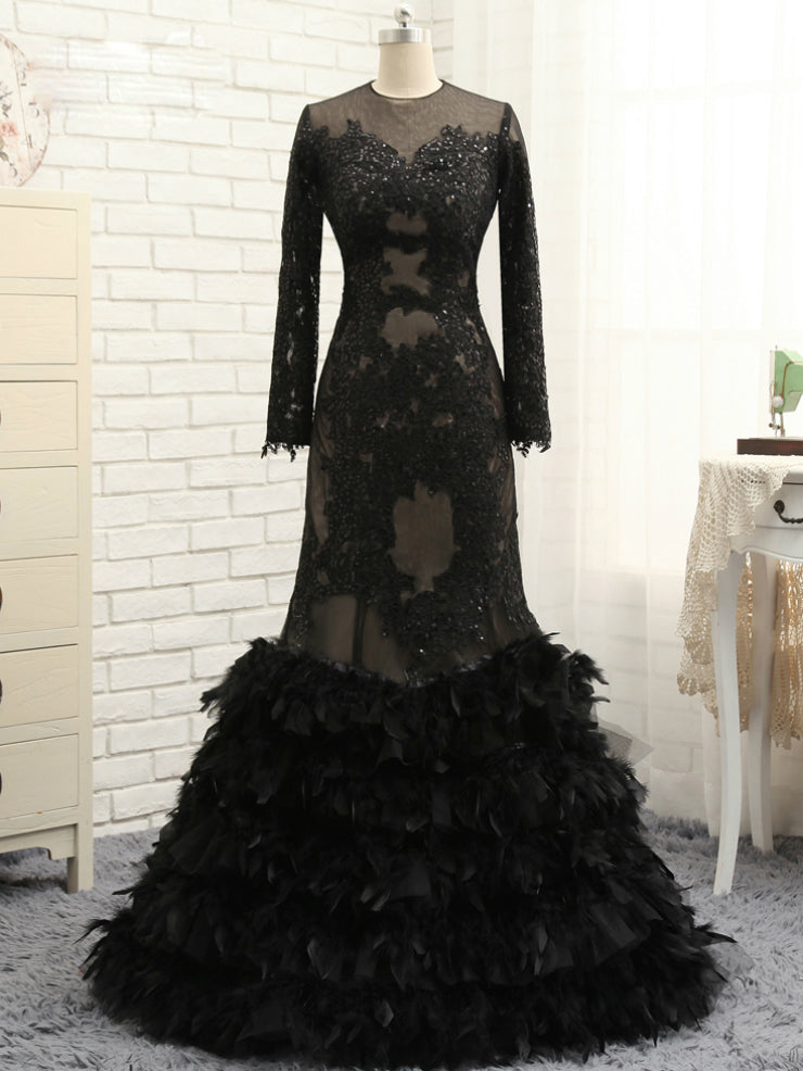 strapless open back dress 2 pieces Prom Dress,Black prom dresses,Long prom dress,evening Dress –  Simidress main image 0
