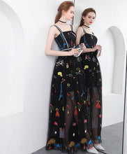 Beautiful Prom Dresses with Straps Aline Long Black Lace Prom Dress JKL1383|Annapromdress