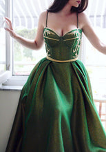 Chic Prom Dresses Aline Floor-length Spaghetti Straps Long Sparkly Prom Dress JKL1420|Annapromdress