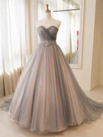 Chic Prom Dresses Sweetheart Ball Gown Floor-length Prom Dress/Evening Dress JKL145