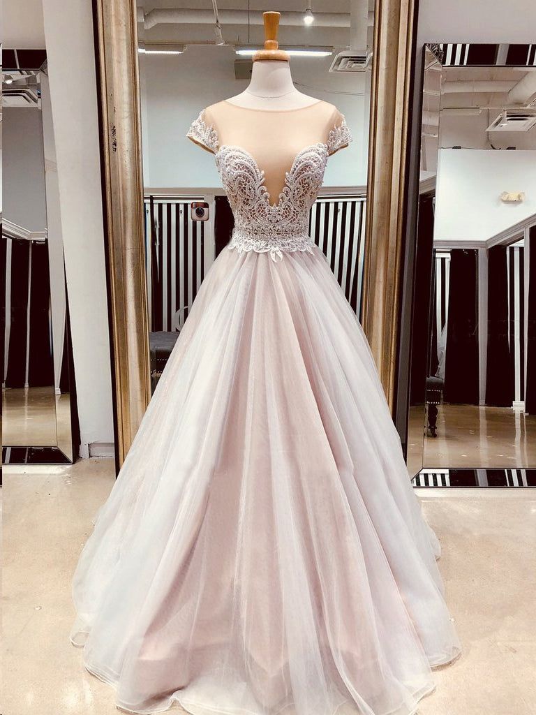Beautiful Prom Dresses A-line Floor-length Beading Appliques Long Sexy Prom Dress JKL1473|Annapromdress