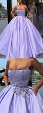 Luxury Prom Dresses with Spaghetti Straps Beading Ball Gown Long Lilac Prom Dress JKL1505|Annapromdress