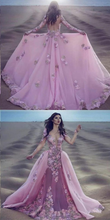Long Sleeve Prom Dresses Aline Hot Pink Open Back Prom Dress Sexy Evening Dress JKL1543|Annapromdress