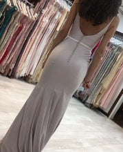 Sexy Prom Dresses with Straps V Neck Sheath Appliques Long Slit Prom Dress JKL1562|Annapromdress