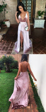 Cheap Prom Dresses A-line Spaghetti Straps Deep V Sexy Prom Dress Long Evening Dress JKL1564|Annapromdress