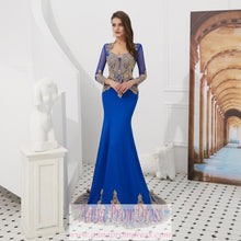 Long Sleeve Prom Dresses V-neck Mermaid Cape Black Prom Dress Fashion Evening Dress JKL1609|Annapromdress