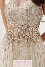 Sparkly Prom Dresses Scoop Aline Key Hole Back Beaded Long Gorgeous Prom Dress JKL1610|Annapromdress