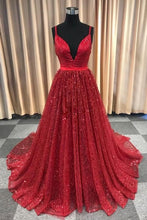 Sparkly Prom Dresses with Spaghetti Straps Aline Long Dark Navy Gorgeous Prom Dress JKL1616|Annapromdress