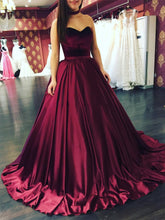 Ball Gown Prom Dresses Sweetheart Floor-length Satin Prom Dress/Evening Dress JKL161