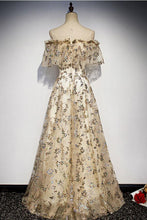 Lace Prom Dresses Scoop Floor-length Aline Long Tulle Gorgeous Prom Dress JKL1632|Annapromdress