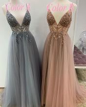 Sparkly Prom Dresses Aline Spaghetti Straps Long Grey Prom Dress Fashion Evening Dress JKL1635|Annapromdress