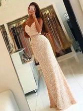 Long Prom Dresses Spaghetti Straps Sequins Sexy Prom Dress/Evening Dress JKL172