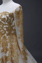 Chic Prom Dresses Scoop Long Sleeve Sweep/Brush Train Prom Dress/Evening Dress JKL176