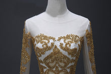 Chic Prom Dresses Scoop Long Sleeve Sweep/Brush Train Prom Dress/Evening Dress JKL176