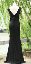 Black Prom Dress Scoop Floor-length Lace Long Bowknot Prom Dress/Evening Dress JKL178