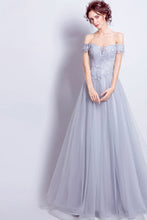 Beautiful Prom Dresses A-line Off-the-shoulder Long Chic Prom Dress/Evening Dress JKL198