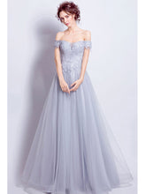 Beautiful Prom Dresses A-line Off-the-shoulder Long Chic Prom Dress/Evening Dress JKL198