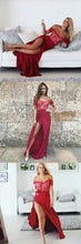 Beautiful Prom Dresses Sheath/Column Floor-length Slit Sexy Prom Dress/Evening Dress JKL203