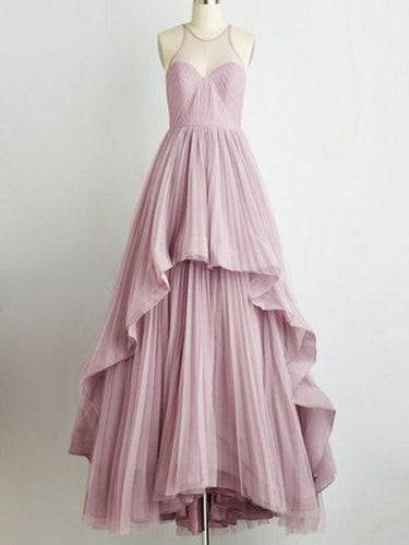 Long Prom Dress A-line Floor-length Ruffles Prom Dress/Evening Dress JKL209