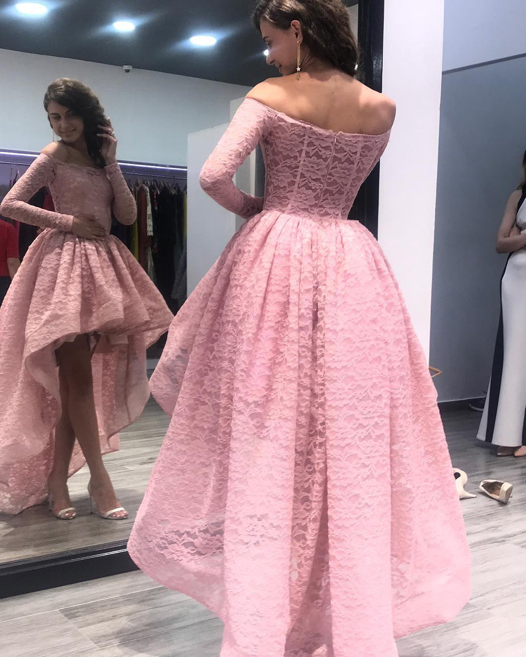 Sexy High-low Prom Dresses Off-the-shoulder Asymmetrical Long Prom Dre Anna PromDress Sexy High-low Prom Dresses Off-the-shoulder Asymmetrical Long Prom Dre Anna PromDress