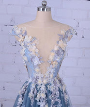 Beautiful Prom Dresses Scoop A-line Sweep/Brush Train Long Prom Dress/Evening Dress JKL214