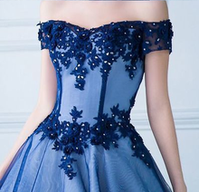 Chic Prom Dresses Off-the-shoulder Ball Gown Floor-length Prom Dress/Evening Dress JKL218|Annapromdress