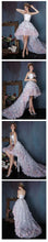 High-Low Prom Dresses Strapless A-line Hand-Made Flower Long Prom Dress/Evening Dress JKL220