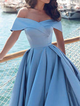 Cheap Prom Dresses Off-the-shoulder Long Sweep/Brush Train Sexy Prom Dress/Evening Dress JKL225