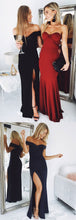 Long Prom Dress Sheath/Column Floor-length Burgundy Prom Dress/Evening Dress JKL228|Annapromdress