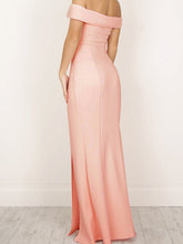 Long Prom Dress Sheath/Column Floor-length Pink Black Prom Dress/Evening Dress JKL228